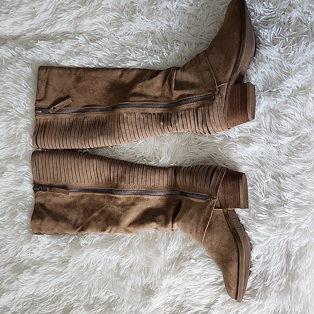 Very G Very Strippy  Boots  Knee-High Boots - Tan